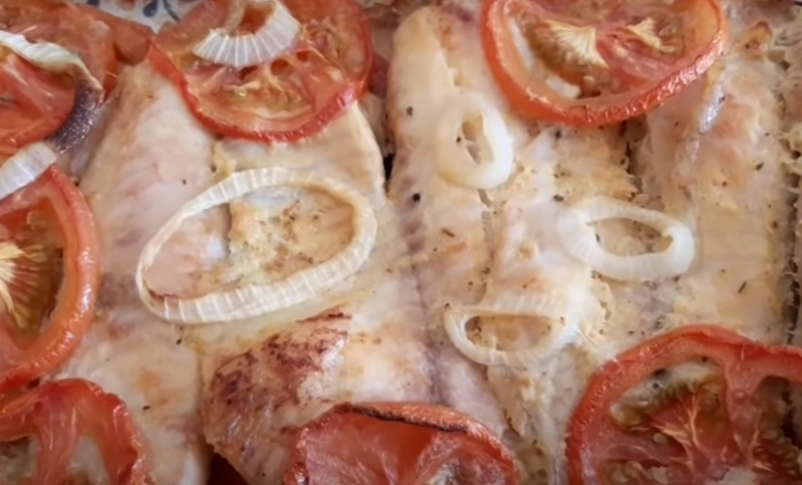 file de tilapia no forno